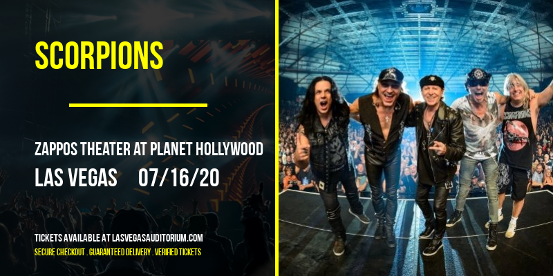 Scorpions at Zappos Theater at Planet Hollywood tickets Scorpions at Zappos Theater at Planet Hollywood