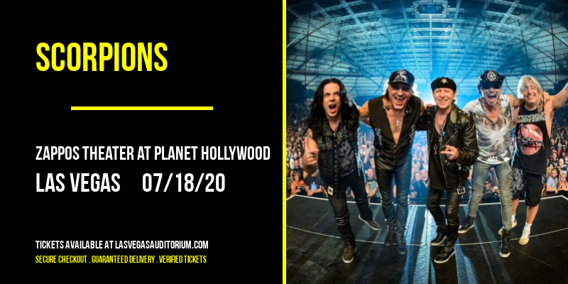 Scorpions at Zappos Theater at Planet Hollywood tickets Scorpions at Zappos Theater at Planet Hollywood