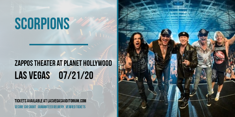 Scorpions at Zappos Theater at Planet Hollywood tickets Scorpions at Zappos Theater at Planet Hollywood