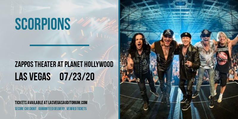 Scorpions at Zappos Theater at Planet Hollywood tickets Scorpions at Zappos Theater at Planet Hollywood