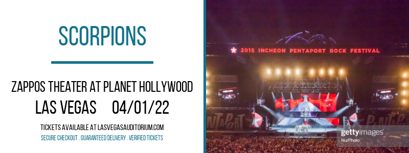 Scorpions at Zappos Theater at Planet Hollywood