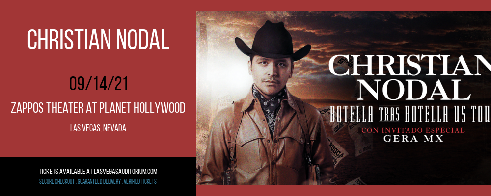 Christian Nodal at Zappos Theater at Planet Hollywood