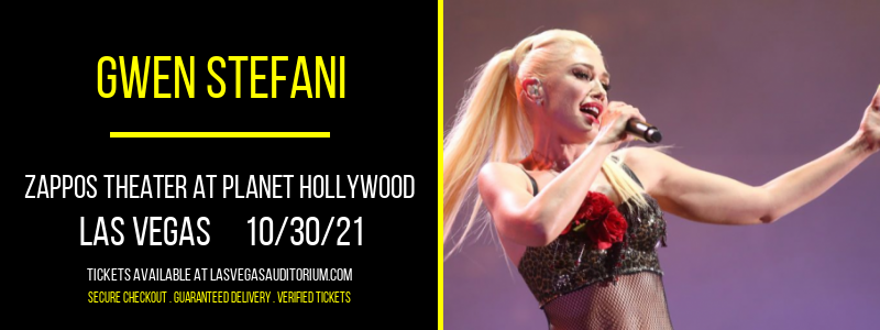 Gwen Stefani at Zappos Theater at Planet Hollywood