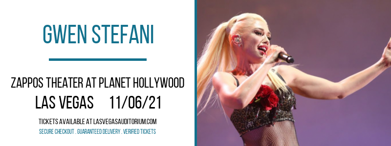 Gwen Stefani at Zappos Theater at Planet Hollywood