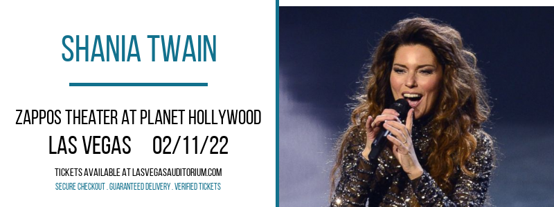 Shania Twain at Zappos Theater at Planet Hollywood