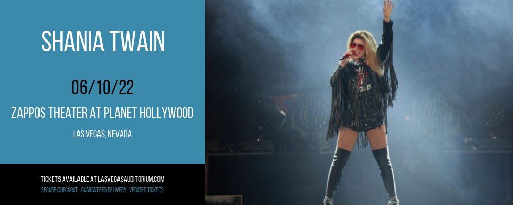 Shania Twain at Zappos Theater at Planet Hollywood