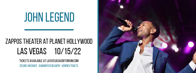 John Legend at Zappos Theater at Planet Hollywood