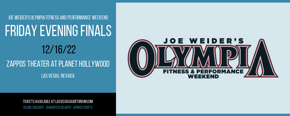 Joe Weider's Olympia Fitness and Performance Weekend - Friday Evening Finals at Zappos Theater at Planet Hollywood