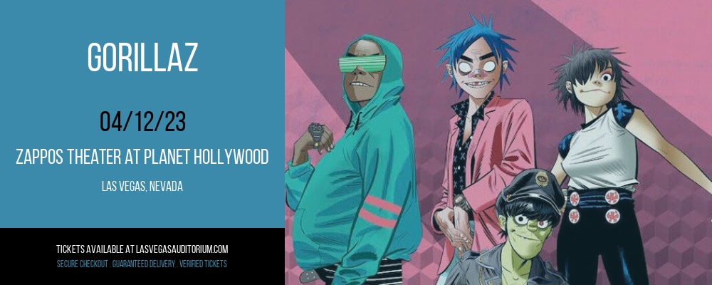 Gorillaz at Zappos Theater at Planet Hollywood