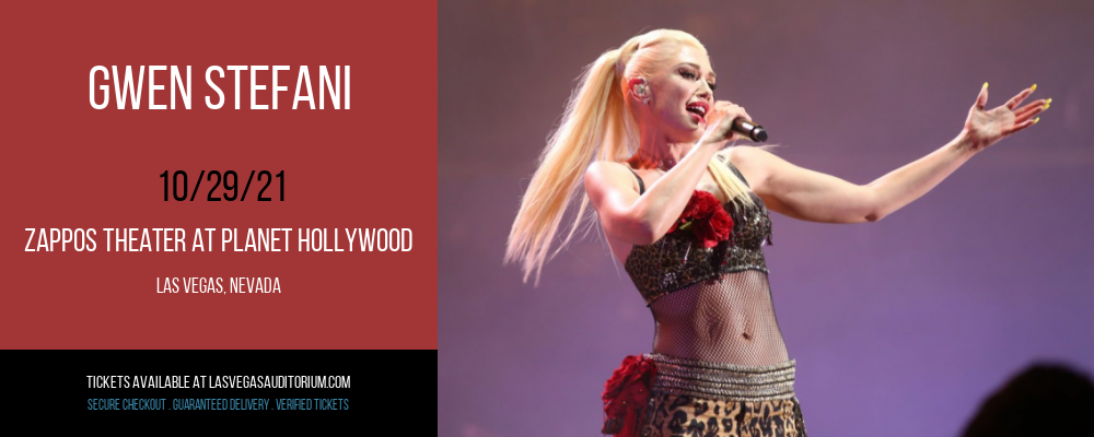 Gwen Stefani at Zappos Theater at Planet Hollywood