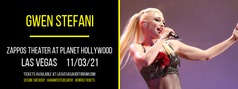 Gwen Stefani at Zappos Theater at Planet Hollywood