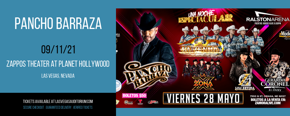 Pancho Barraza at Zappos Theater at Planet Hollywood