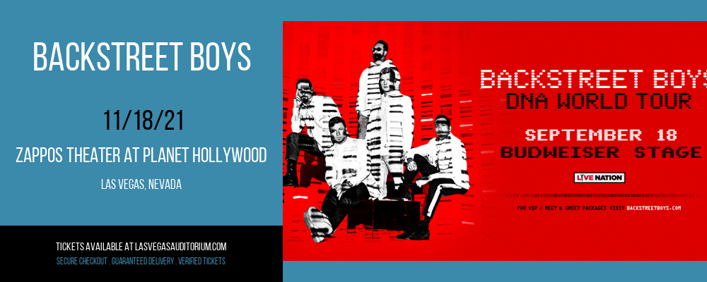 Backstreet Boys [CANCELLED] at Zappos Theater at Planet Hollywood