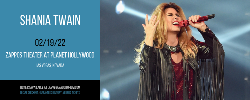 Shania Twain at Zappos Theater at Planet Hollywood