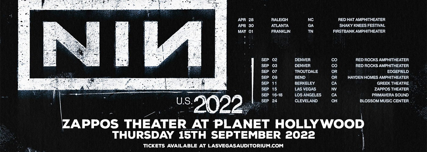 Nine Inch Nails at Zappos Theater at Planet Hollywood