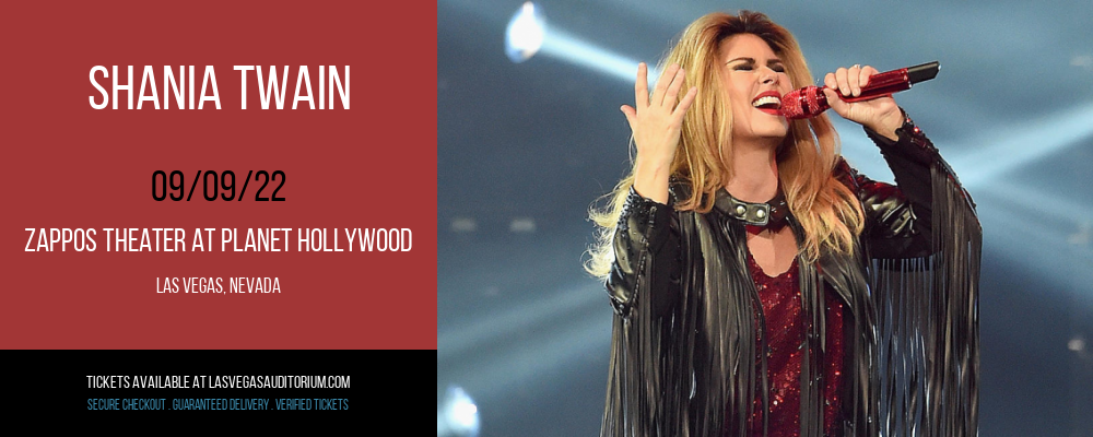 Shania Twain at Zappos Theater at Planet Hollywood