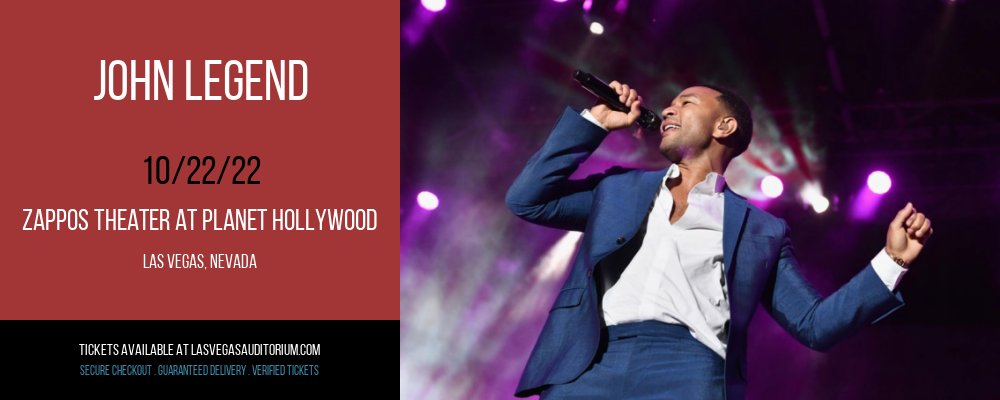 John Legend at Zappos Theater at Planet Hollywood