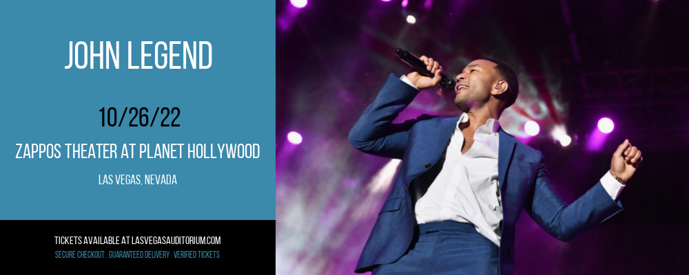 John Legend at Zappos Theater at Planet Hollywood