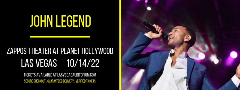 John Legend at Zappos Theater at Planet Hollywood