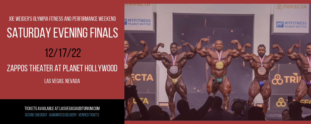 Joe Weider's Olympia Fitness and Performance Weekend - Saturday Evening Finals at Zappos Theater at Planet Hollywood