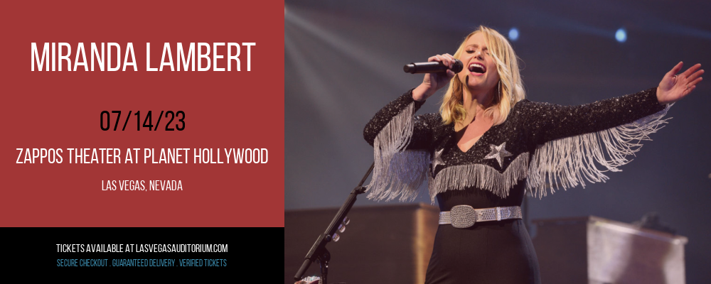 Miranda Lambert at Zappos Theater at Planet Hollywood