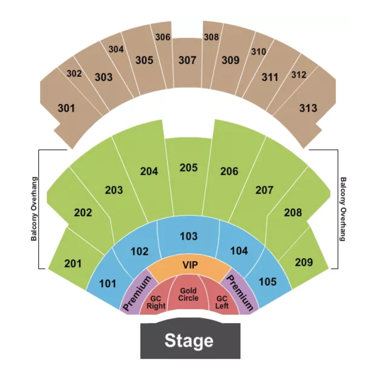 ph live at planet hollywood seating chart